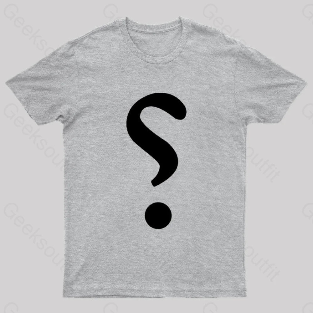 Rhetorical Question Nerd T-Shirt Grey / S