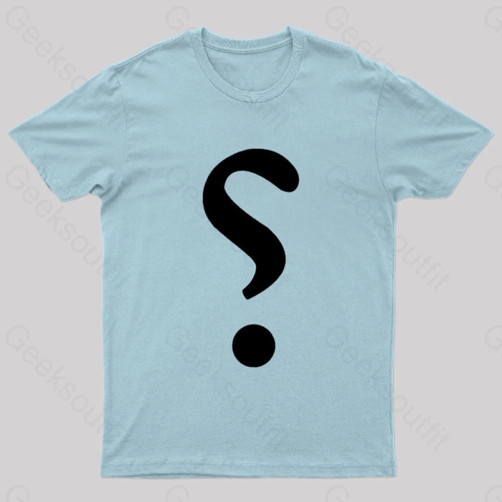 Rhetorical Question Nerd T-Shirt Light Blue / S