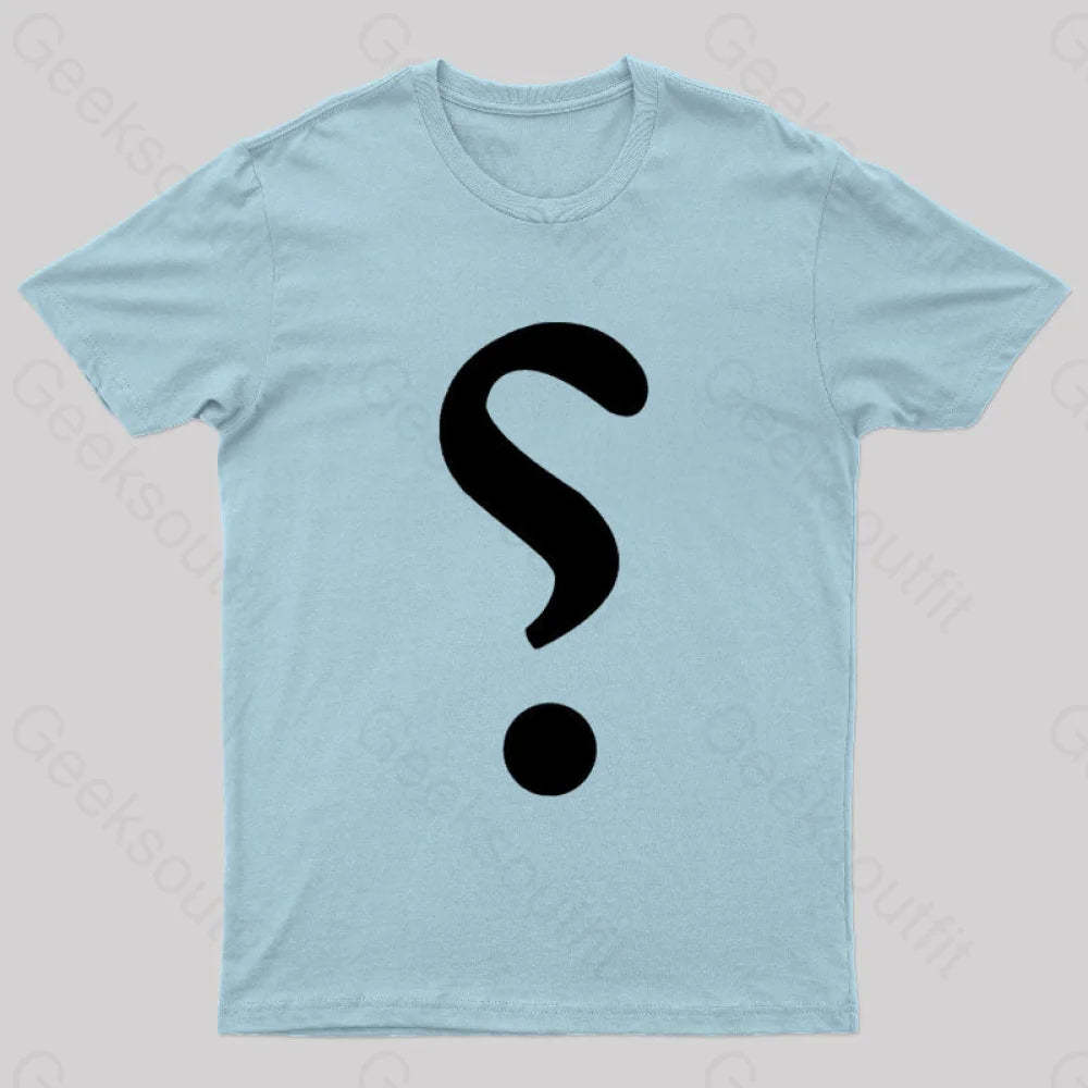 Rhetorical Question Nerd T-Shirt Light Blue / S