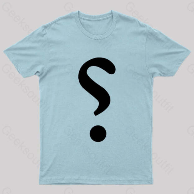 Rhetorical Question Nerd T-Shirt Light Blue / S