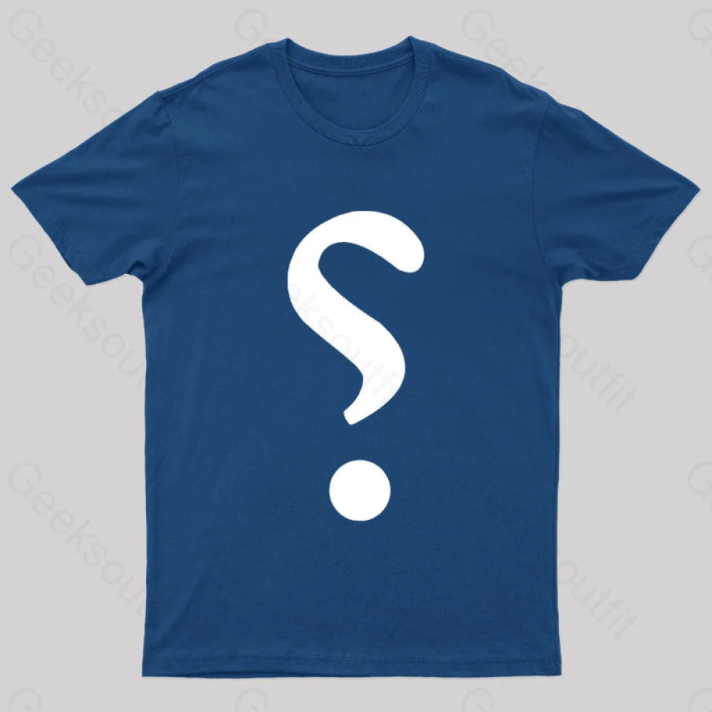 Rhetorical Question Nerd T-Shirt Navy / S