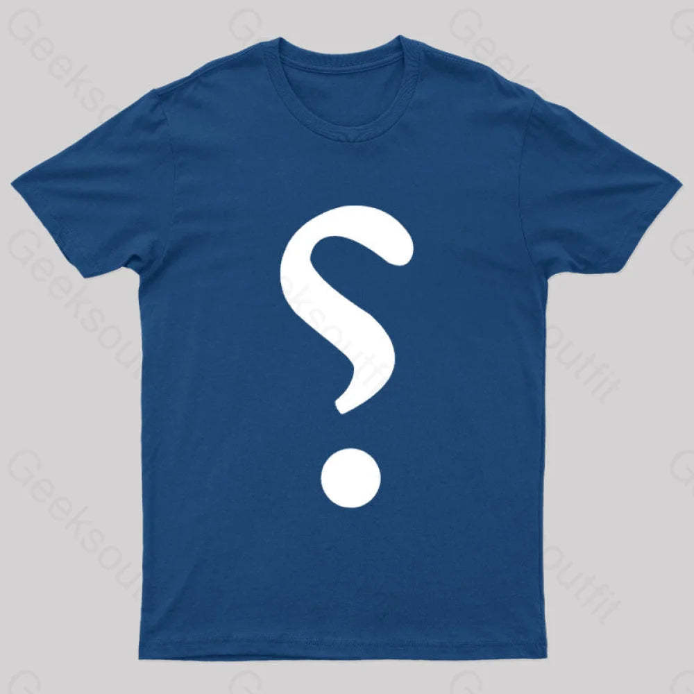 Rhetorical Question Nerd T-Shirt Navy / S