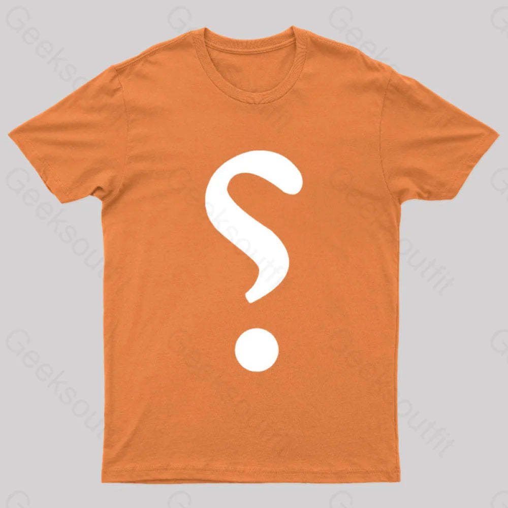 Rhetorical Question Nerd T-Shirt Orange / S
