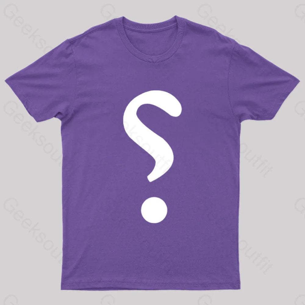 Rhetorical Question Nerd T-Shirt Purple / S