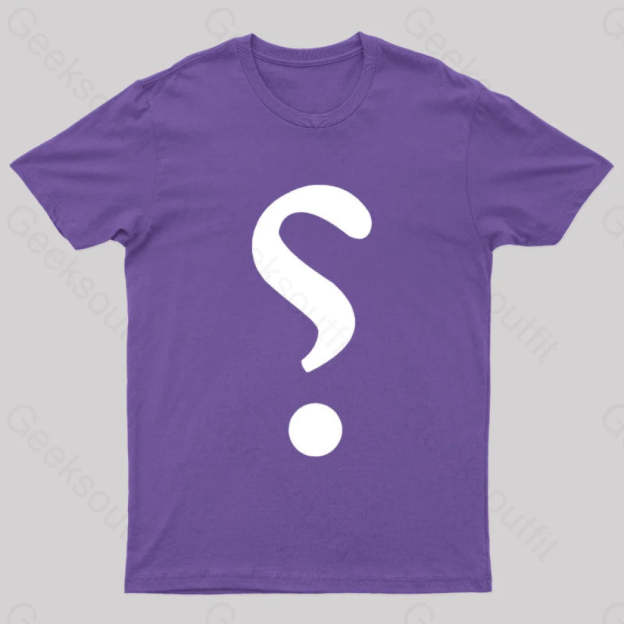Rhetorical Question Nerd T-Shirt Purple / S