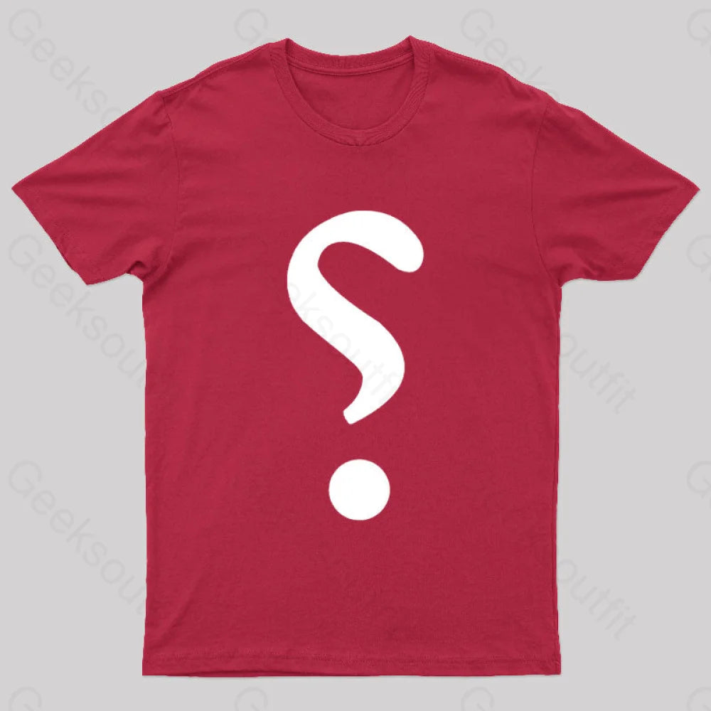 Rhetorical Question Nerd T-Shirt Red / S