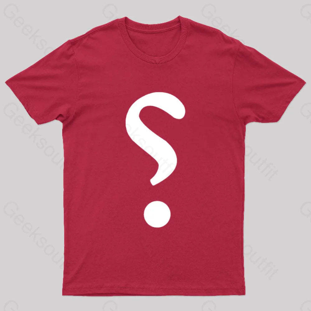 Rhetorical Question Nerd T-Shirt Red / S