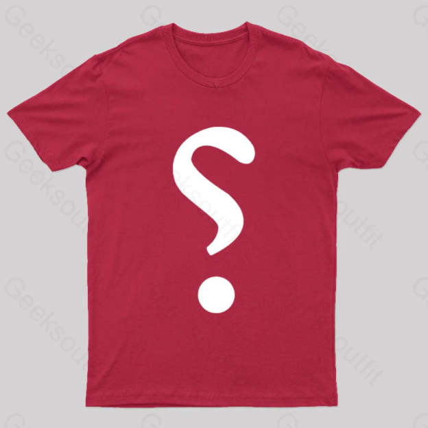 Rhetorical Question Nerd T-Shirt Red / S
