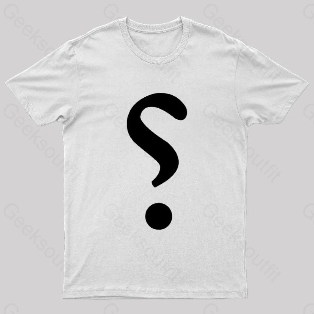 Rhetorical Question Nerd T-Shirt White / S