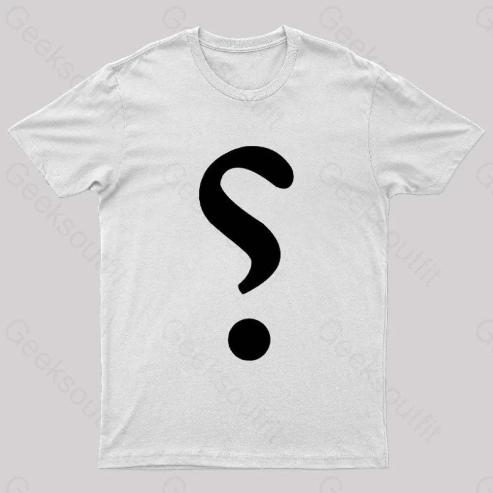 Rhetorical Question Nerd T-Shirt White / S