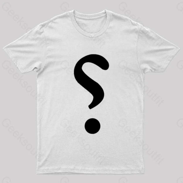 Rhetorical Question Nerd T-Shirt White / S