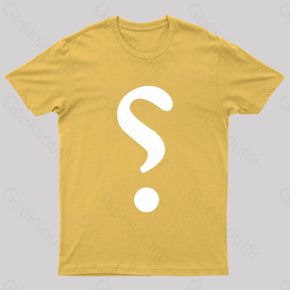 Rhetorical Question Nerd T-Shirt Yellow / S