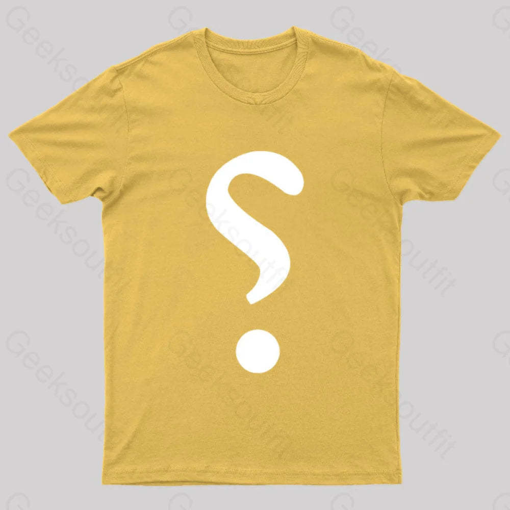 Rhetorical Question Nerd T-Shirt Yellow / S