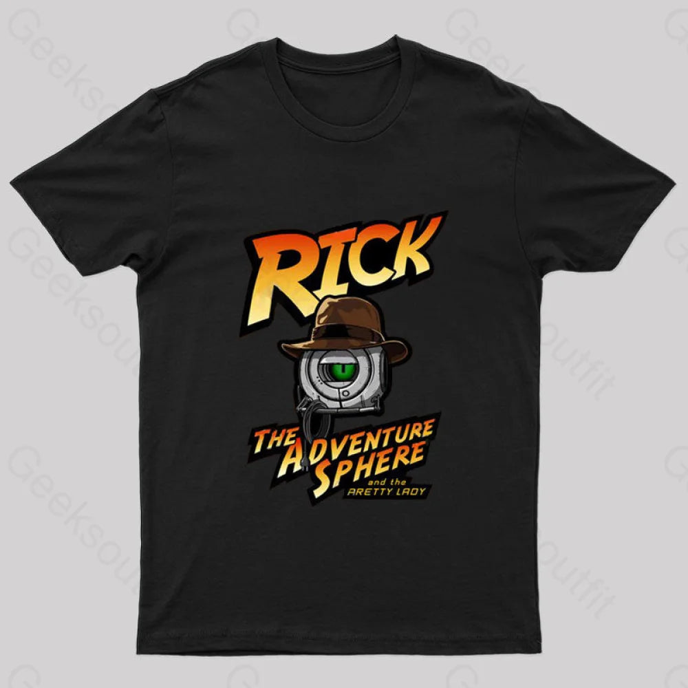 Rick The Adventure Sphere Nerd T-Shirt Black / S