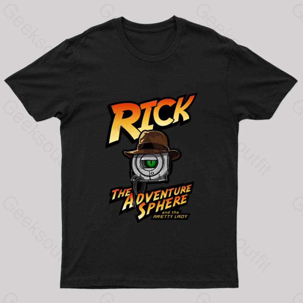 Rick The Adventure Sphere Nerd T-Shirt Black / S