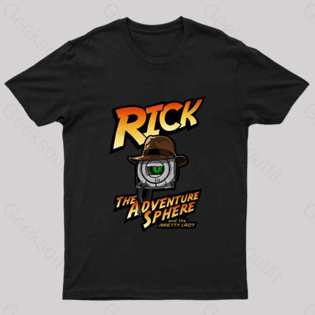 Rick The Adventure Sphere Nerd T-Shirt Black / S