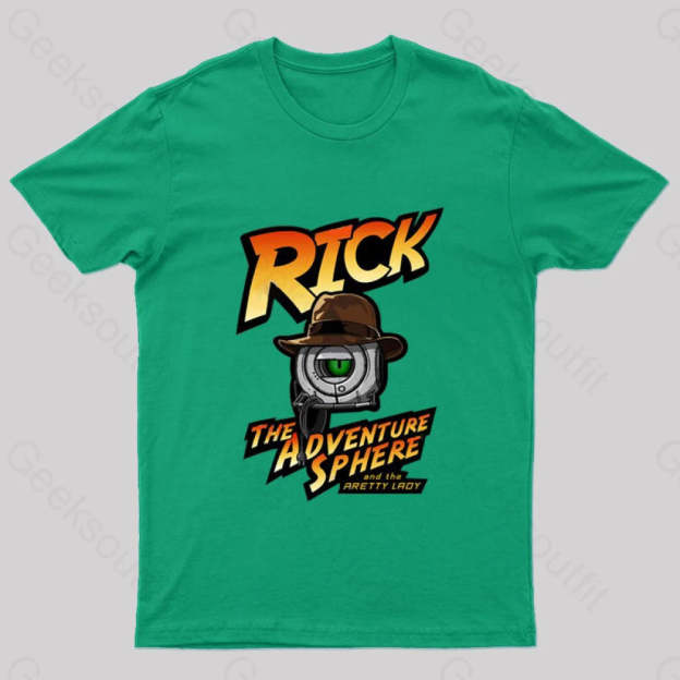 Rick The Adventure Sphere Nerd T-Shirt Green / S