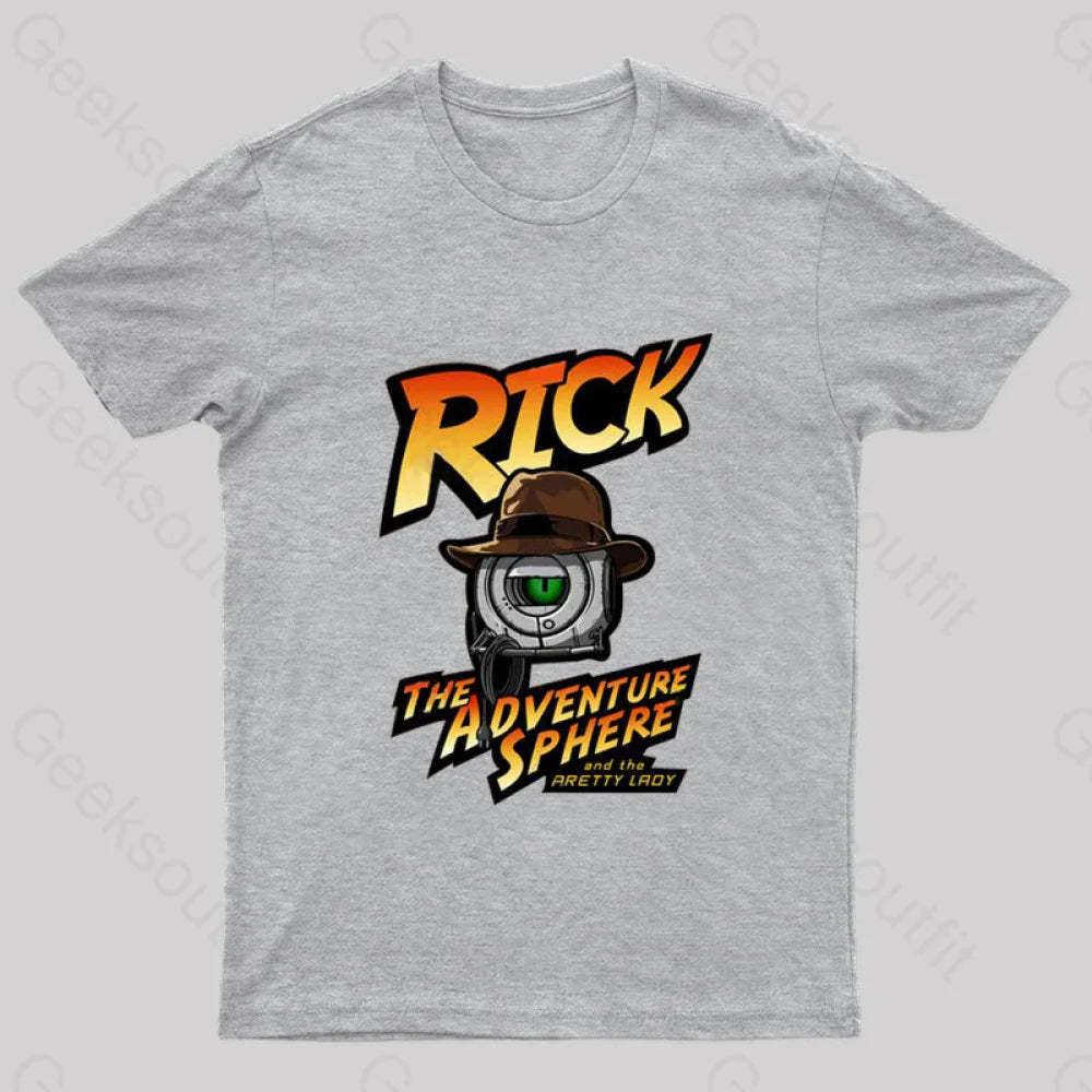 Rick The Adventure Sphere Nerd T-Shirt Grey / S