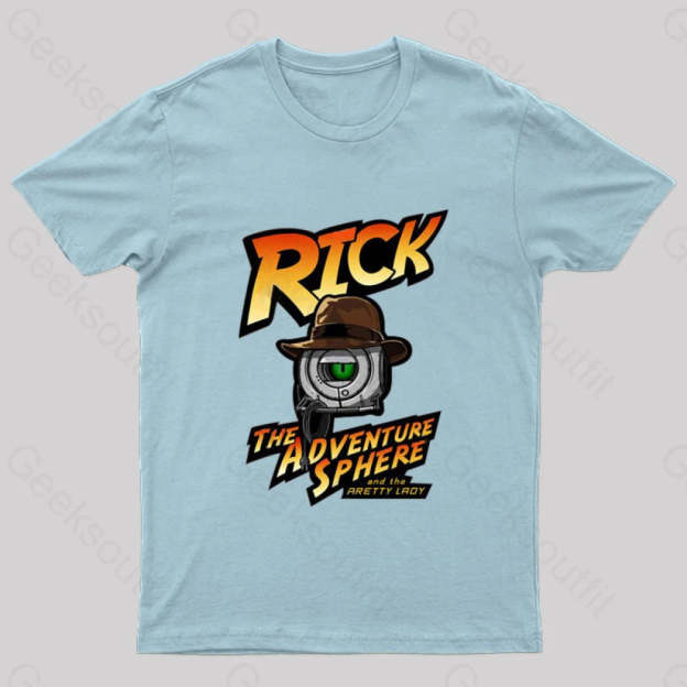 Rick The Adventure Sphere Nerd T-Shirt Light Blue / S