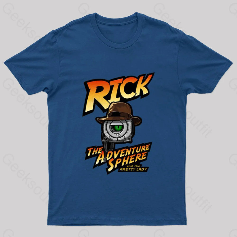 Rick The Adventure Sphere Nerd T-Shirt Navy / S