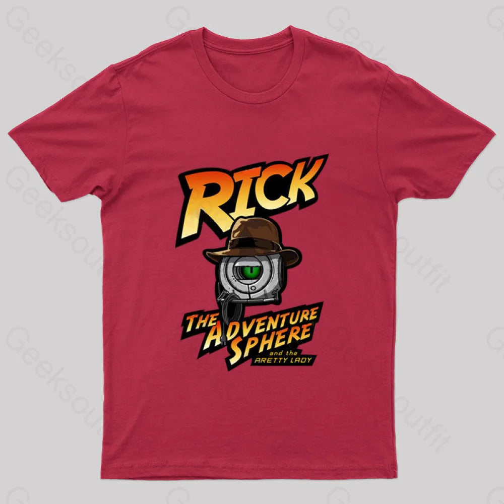 Rick The Adventure Sphere Nerd T-Shirt Red / S