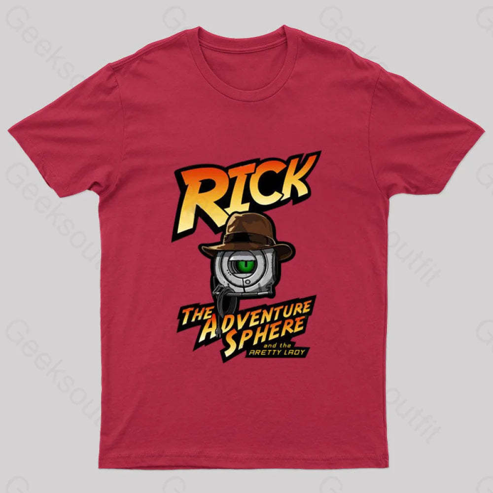 Rick The Adventure Sphere Nerd T-Shirt Red / S