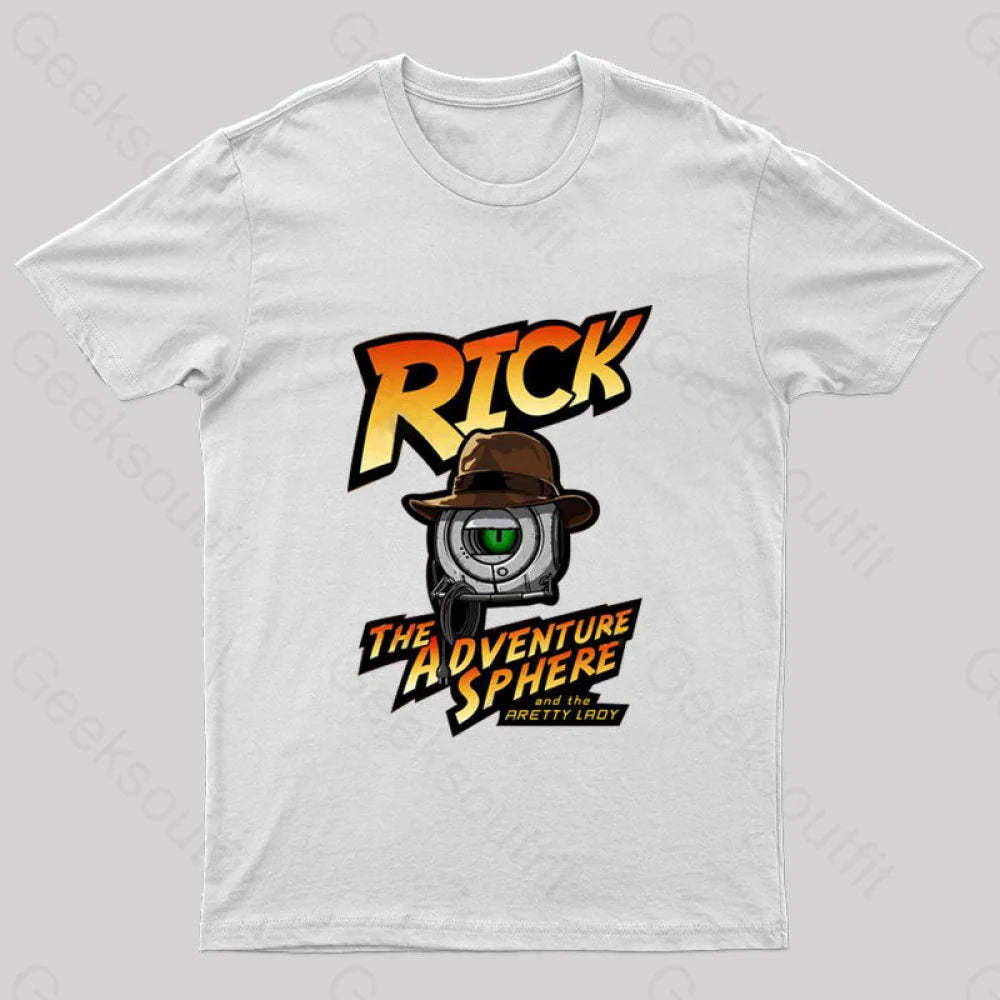 Rick The Adventure Sphere Nerd T-Shirt White / S
