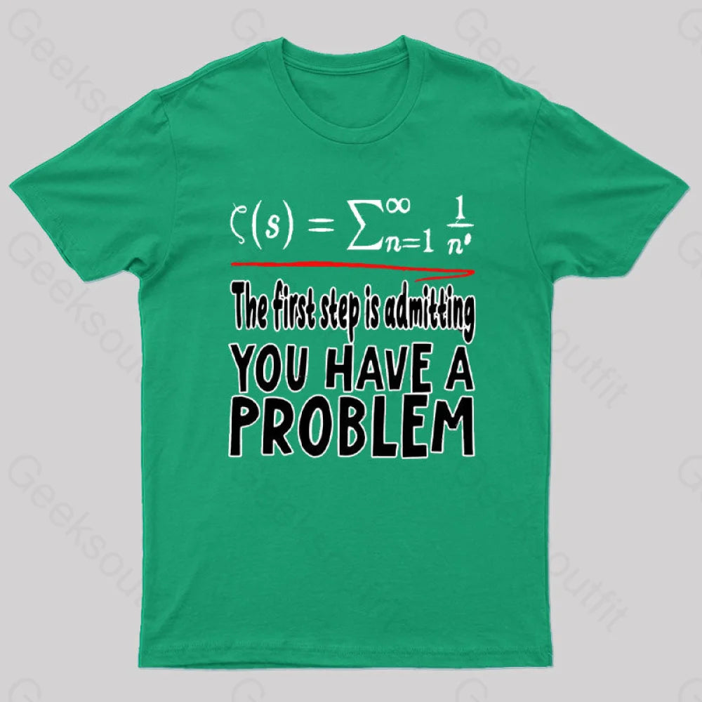 Riemann Hypothesis Essential T-Shirt Green / S