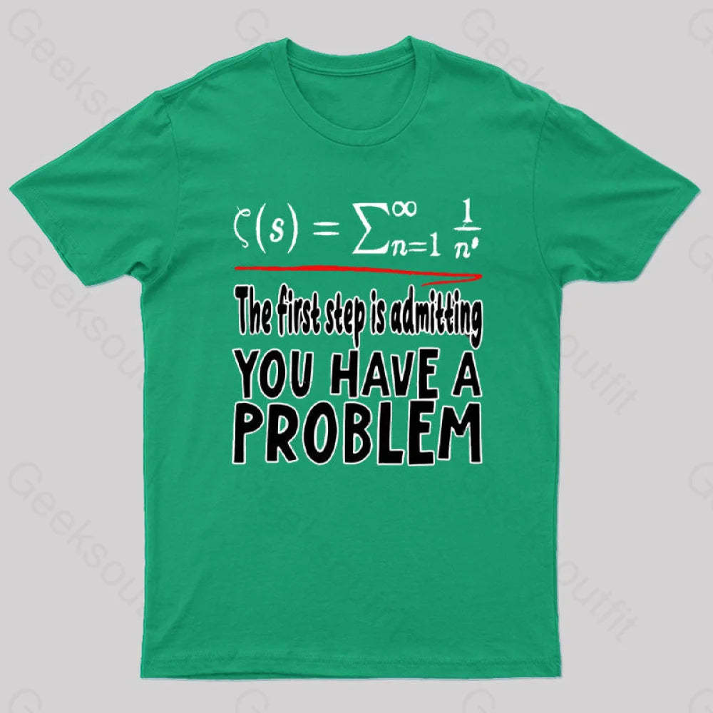 Riemann Hypothesis Essential T-Shirt Green / S