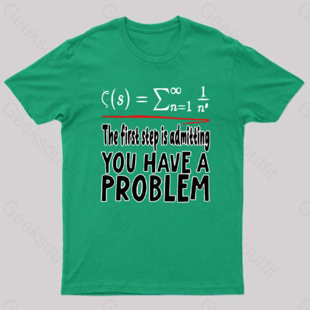 Riemann Hypothesis Essential T-Shirt Green / S