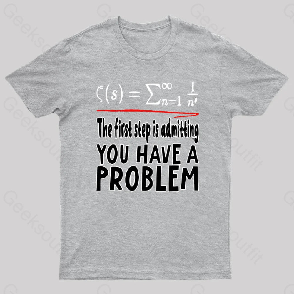 Riemann Hypothesis Essential T-Shirt Grey / S