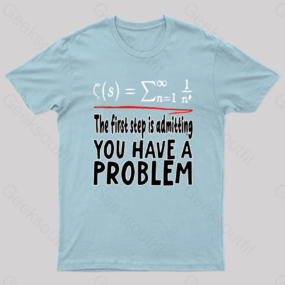 Riemann Hypothesis Essential T-Shirt Light Blue / S