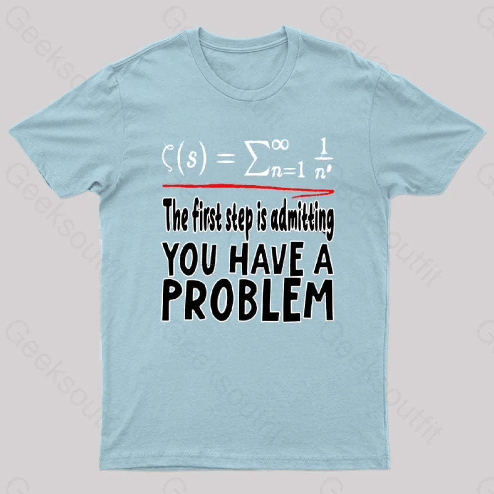 Riemann Hypothesis Essential T-Shirt Light Blue / S