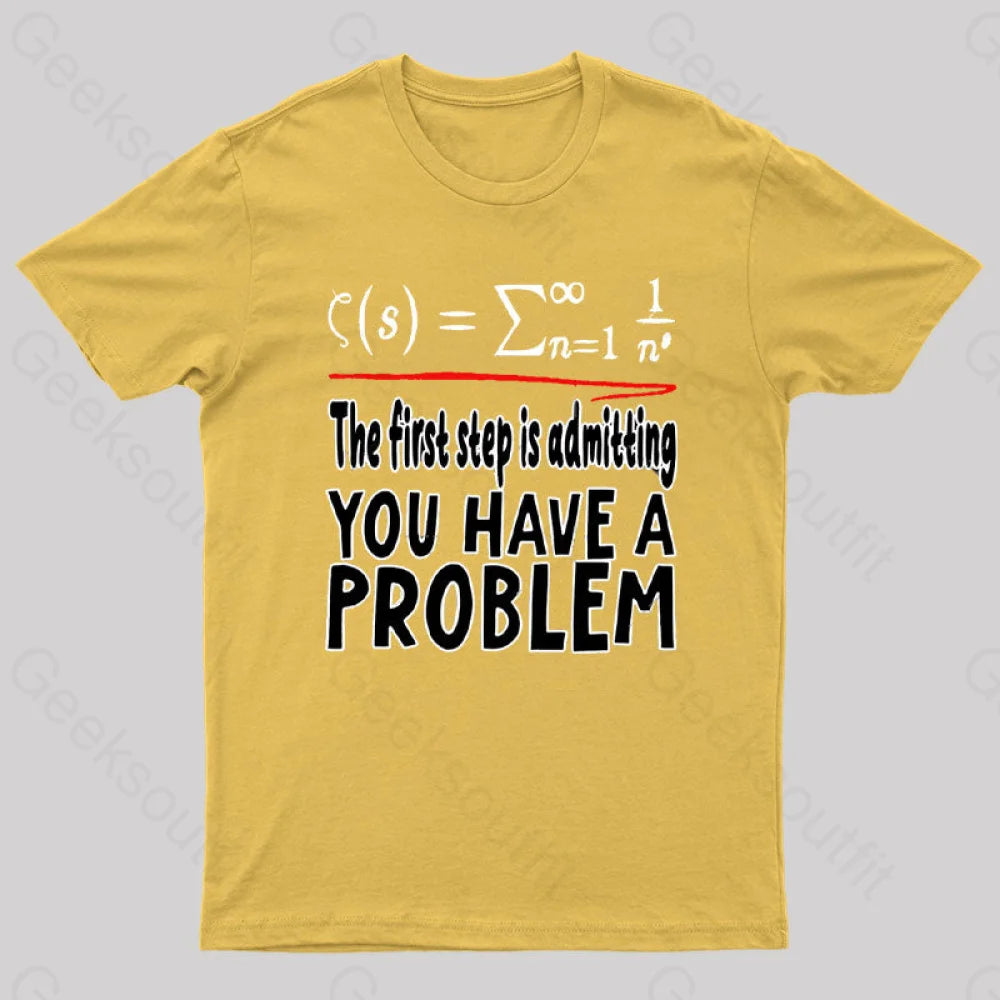 Riemann Hypothesis Essential T-Shirt Yellow / S