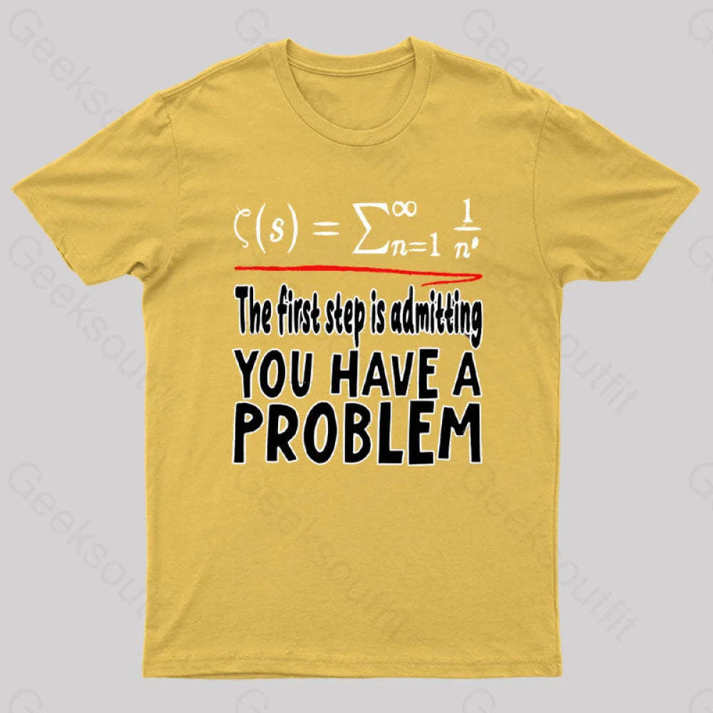 Riemann Hypothesis Essential T-Shirt Yellow / S