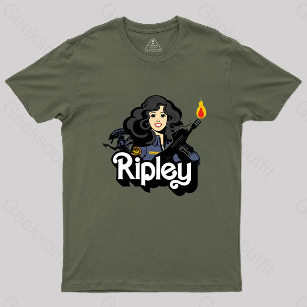 Ripley Geek T-Shirt Army Green / S