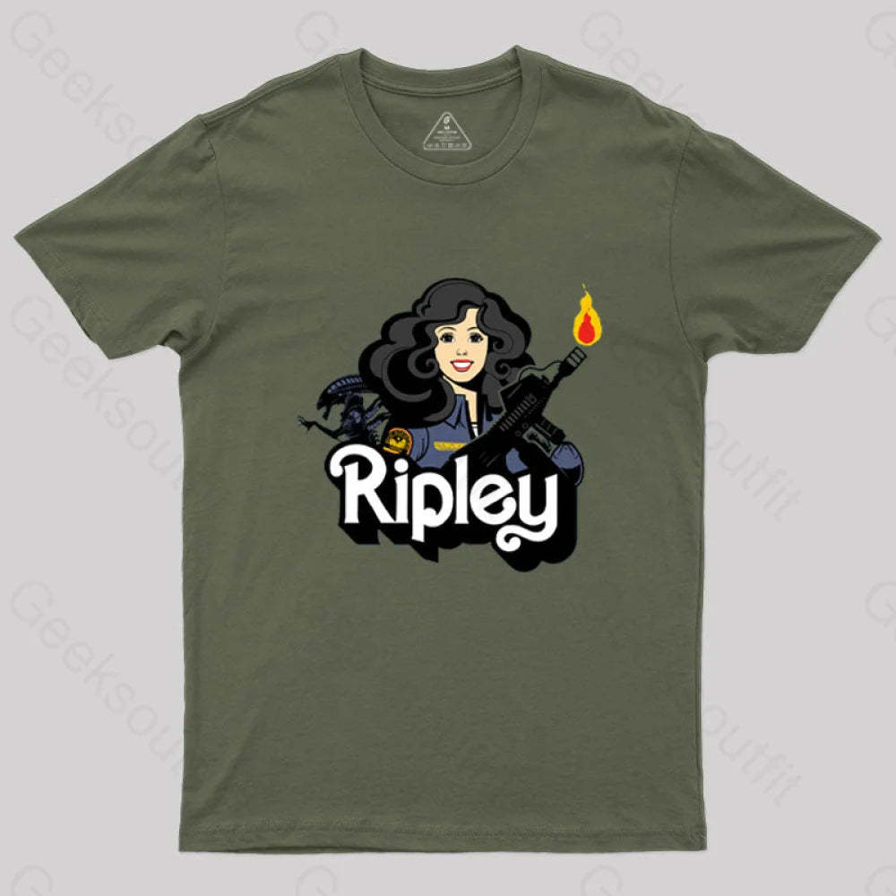 Ripley Geek T-Shirt Army Green / S