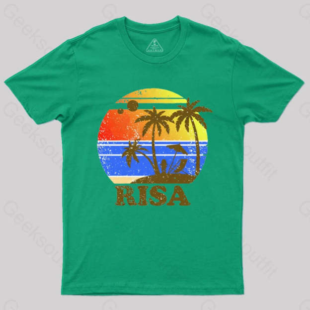 Risa Retro 2 T-Shirt Green / S
