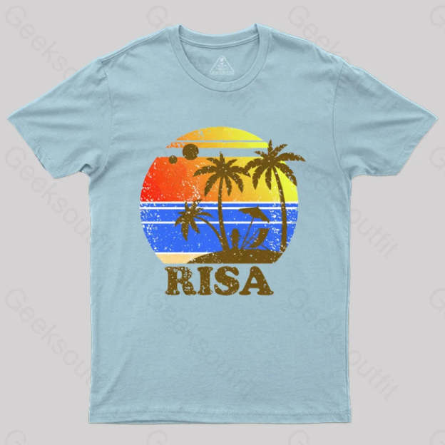 Risa Retro 2 T-Shirt Light Blue / S
