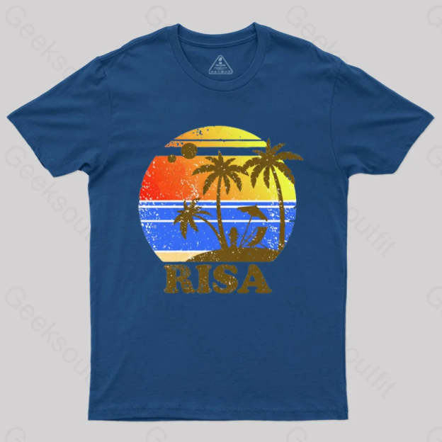 Risa Retro 2 T-Shirt Navy / S