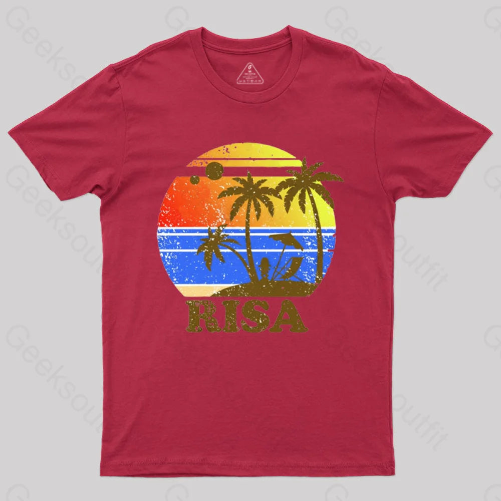Risa Retro 2 T-Shirt Red / S