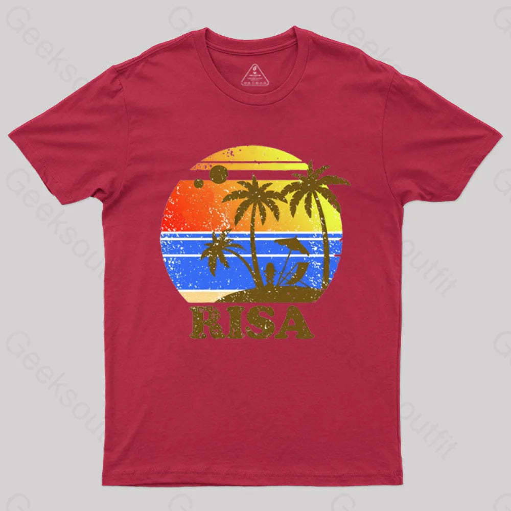 Risa Retro 2 T-Shirt Red / S