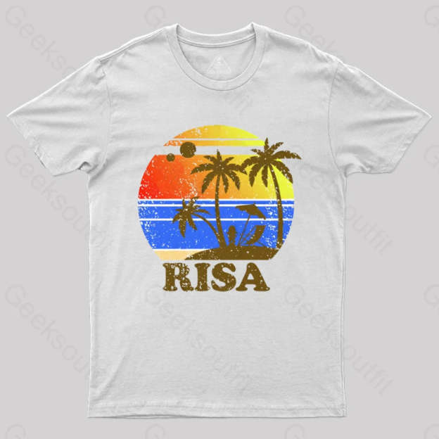 Risa Retro 2 T-Shirt White / S