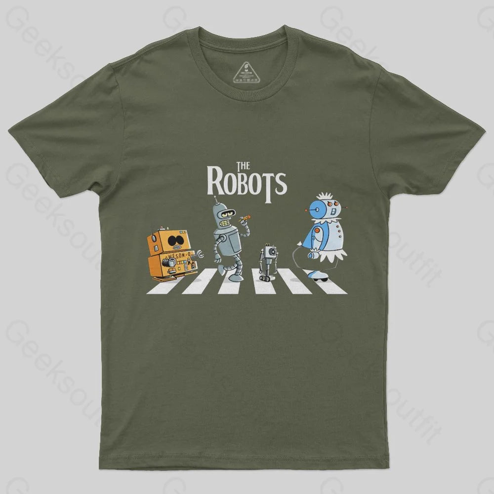 Robot Road T-Shirt - Geeksoutfit
