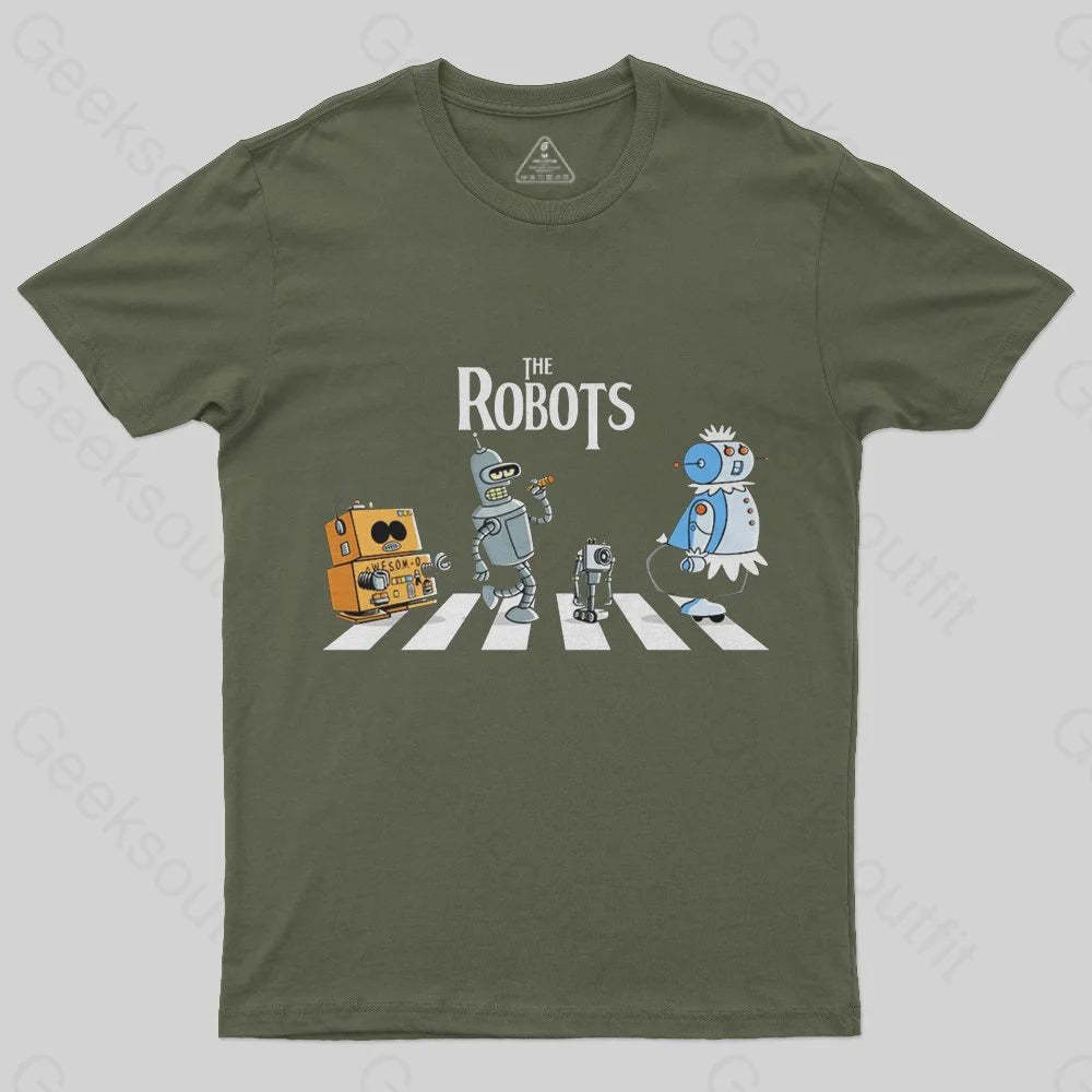 Robot Road T-Shirt - Geeksoutfit