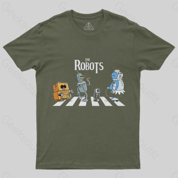 Robot Road T-Shirt - Geeksoutfit