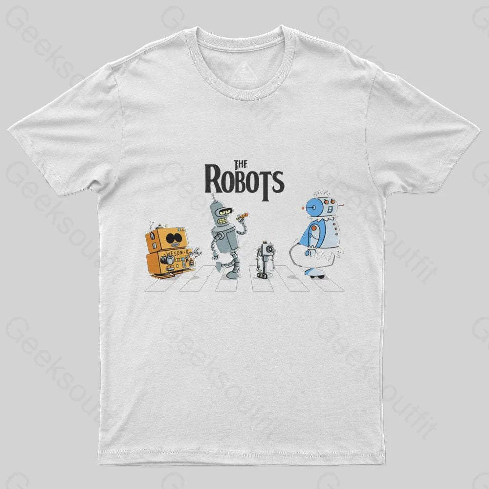Robot Road T-Shirt - Geeksoutfit