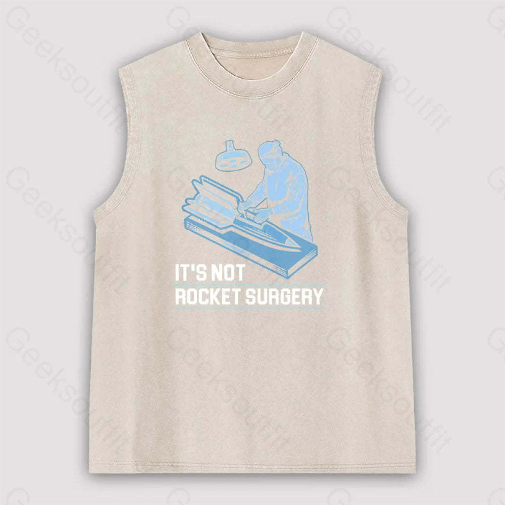 Rocket Surgery Unisex Washed Tank Apricot / S