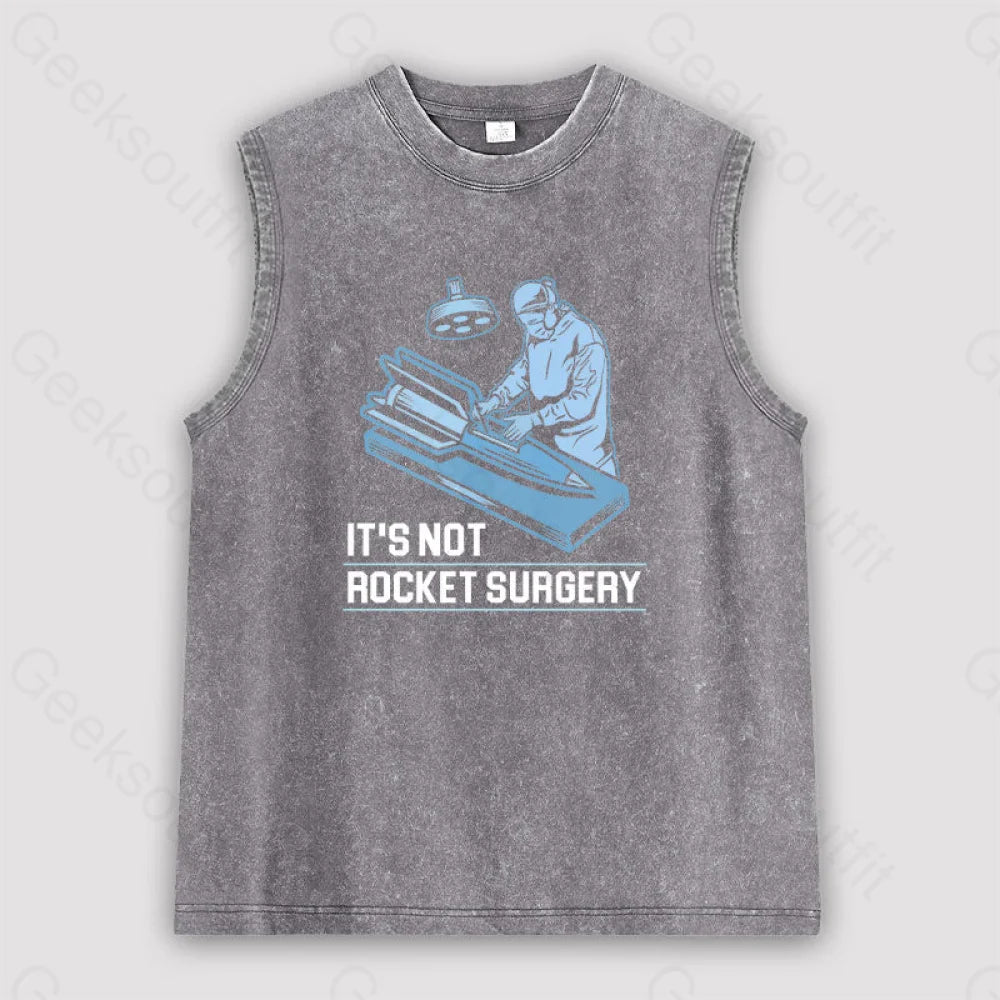 Rocket Surgery Unisex Washed Tank Grey / S