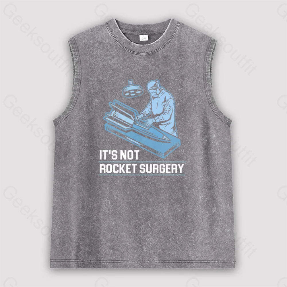 Rocket Surgery Unisex Washed Tank Grey / S